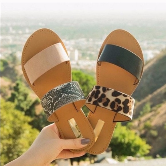 🌸Snake Print Sandals - Picture 5 of 8